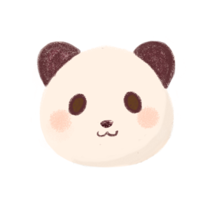 パンダの顔のイラスト